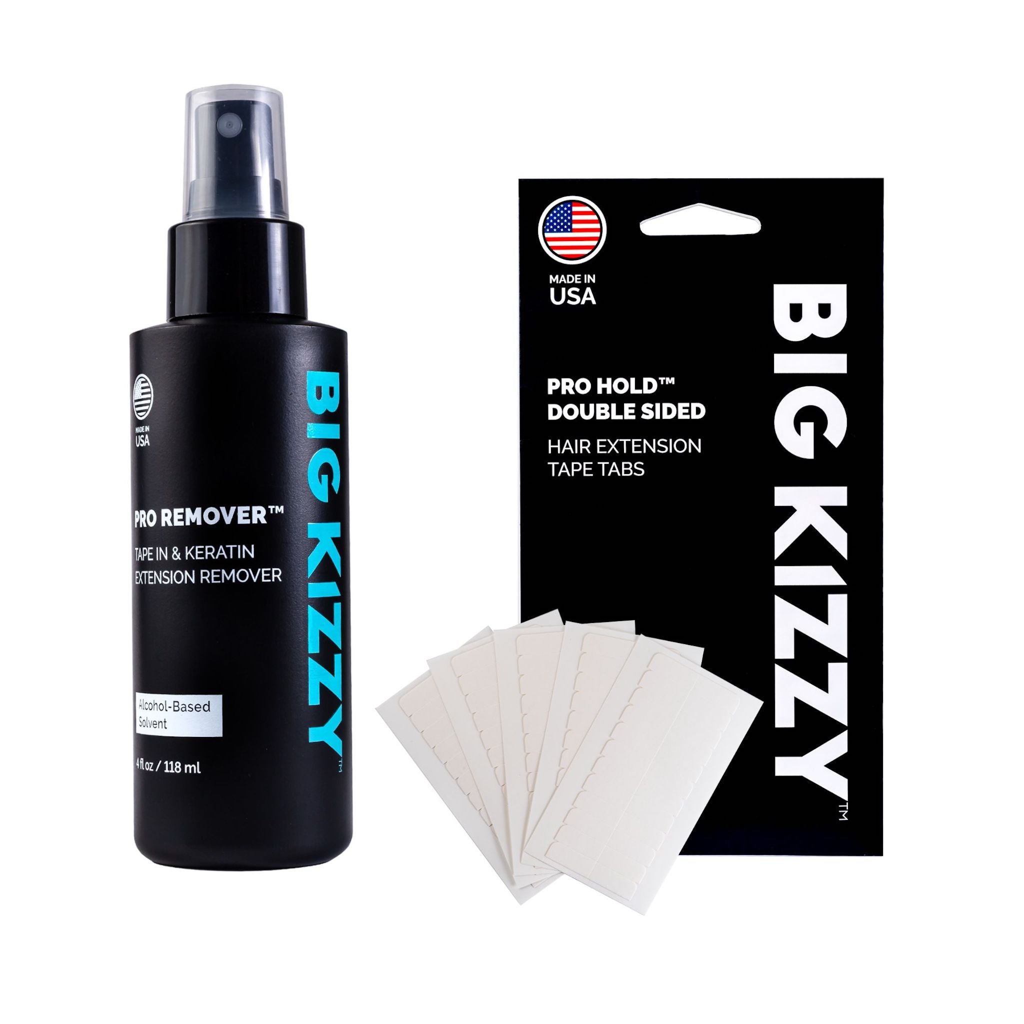 BIG KIZZY® - Pro Hair Extension Tape & Remover Bundle