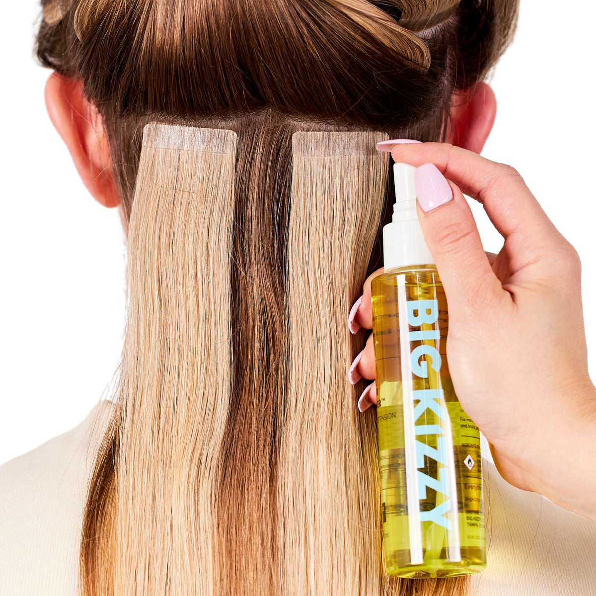 Yellow Remover for Tape In Hair Extensions