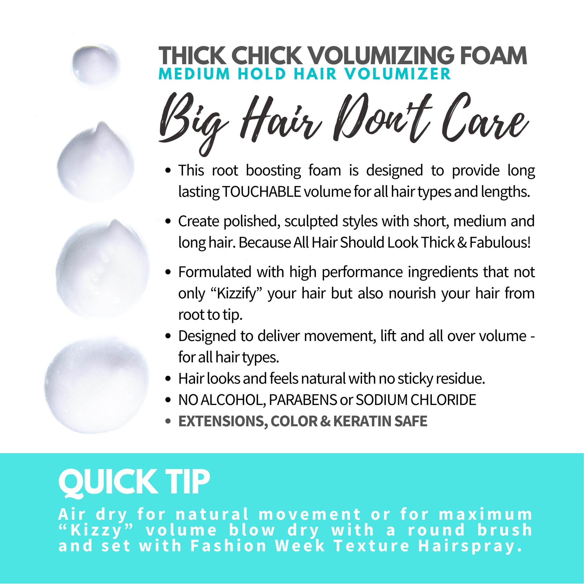 THICK CHICK VOLUMIZING HAIR FOAM