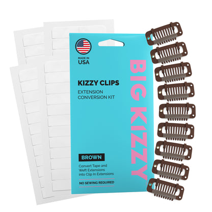 KIZZY CLIPS- No Sew Extension Clips &amp; Kit