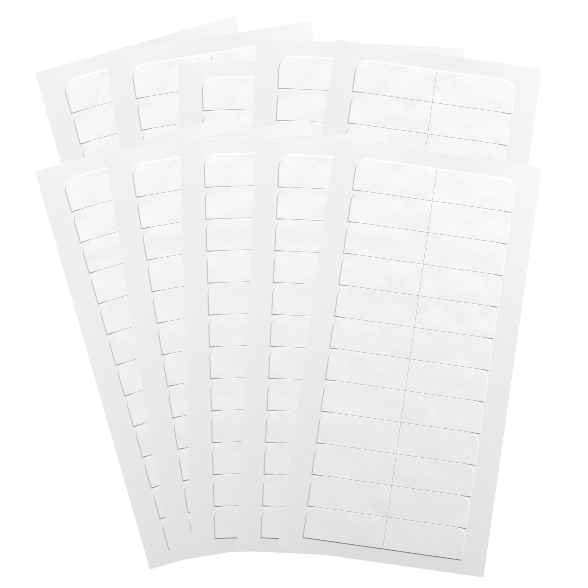 Ten sheets of Big Kizzy No Show Double Sided Hair Extension Tape Tabs Fanned Out