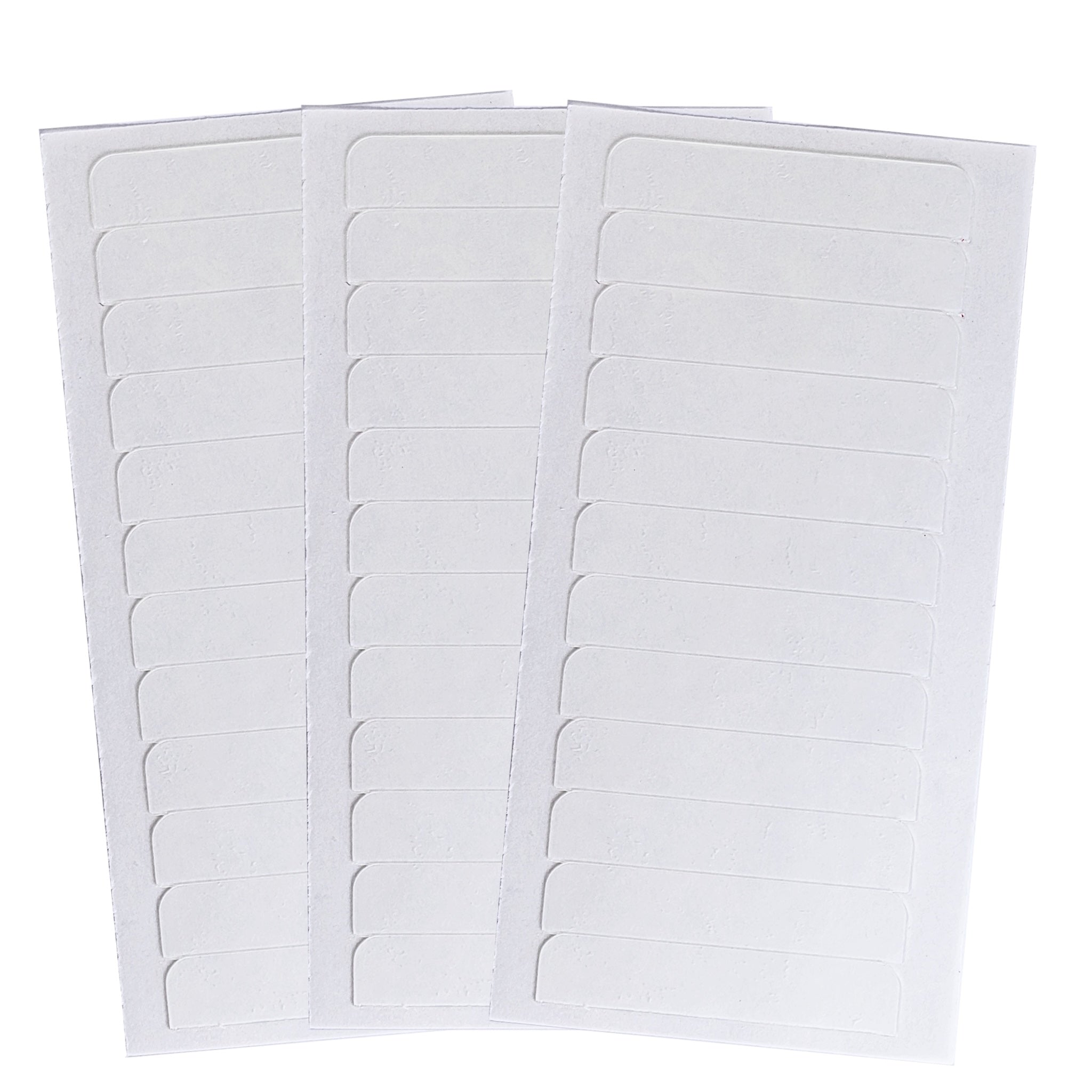 Three sheets of Big Kizzy Seamless Hold Single Sided Hair Extension Tape Tabs Fanned Out