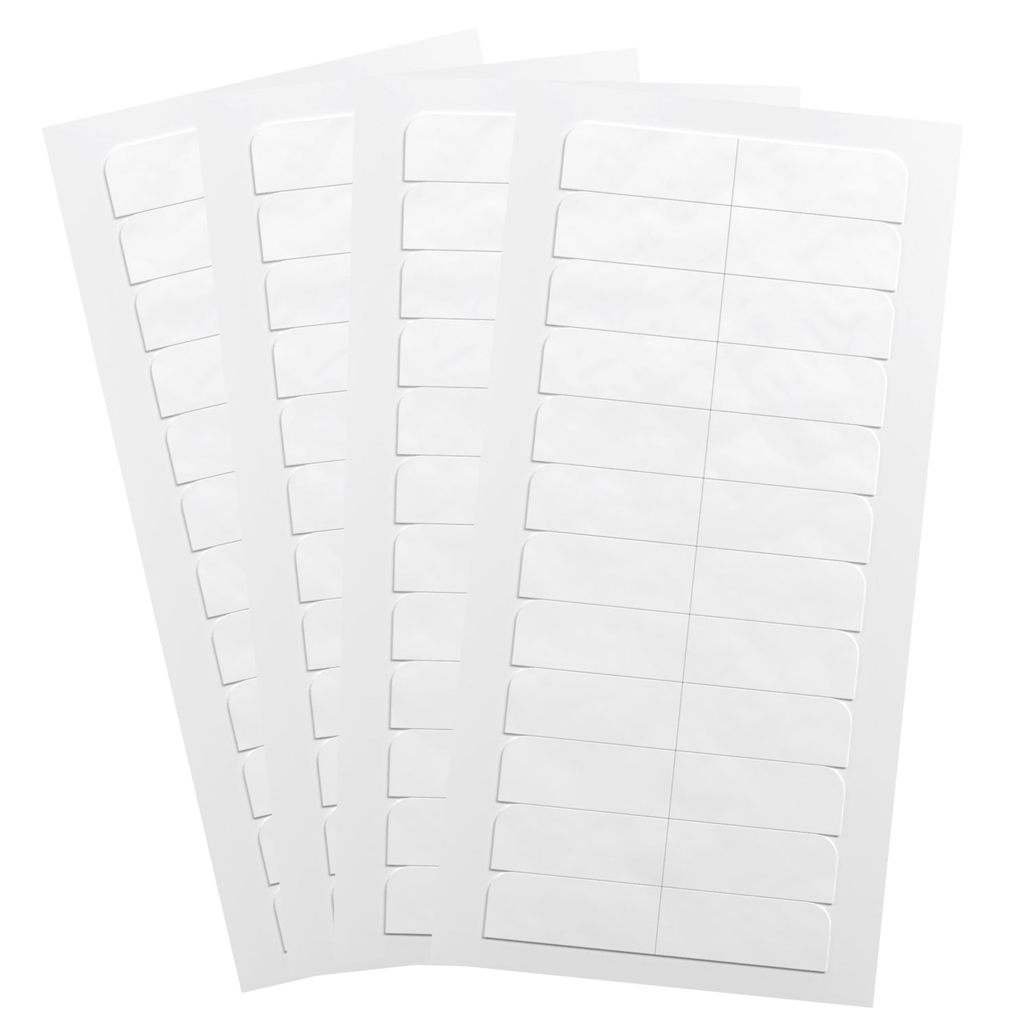 Four sheets of Big Kizzy Ultra Stick Double Sided Hair Extension Tape Tabs Fanned Out